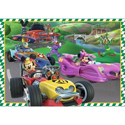 Jumbo (19669) - "Disney, Mickey and the Roadster Racers" - 12 20 30 36 pieces puzzle