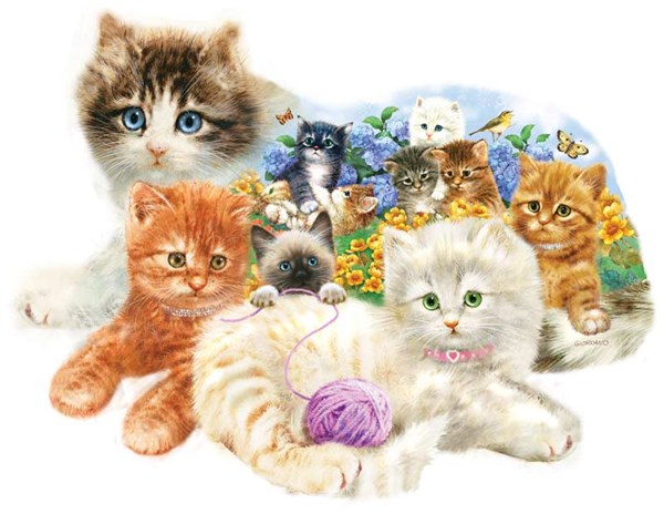 SunsOut (95958) - Greg Giordano: "A Litter of Kittens" - 1000 pieces puzzle
