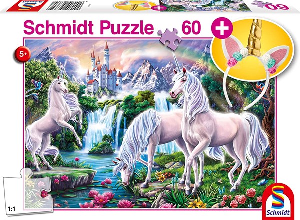 Schmidt Spiele (56331) - "Unicorns with Headband" - 60 pieces puzzle