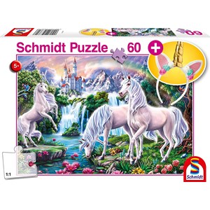 Schmidt Spiele (56331) - "Unicorns with Headband" - 60 pieces puzzle