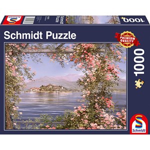 Schmidt Spiele (58378) - "Island in The Mediterranean" - 1000 pieces puzzle