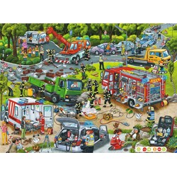 Ravensburger (00554) - "Entdecken, Erleben, im Einsatz (German)" - 100 pieces puzzle