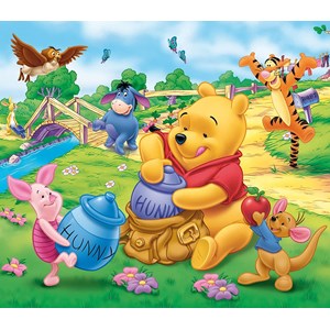 Ravensburger (09121) - "Winnie the Pooh and His Honey" - 80 pieces puzzle