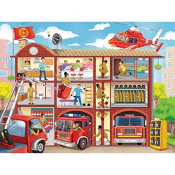 Ravensburger (10404) - "Fire Station" - 100 pieces puzzle