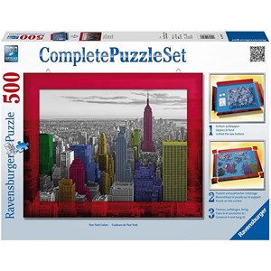 Ravensburger (14894) - "New York Colours" - 500 pieces puzzle