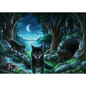 Ravensburger (15028) - "EXIT The Curse of the Wolves (in German)" - 759 pieces puzzle