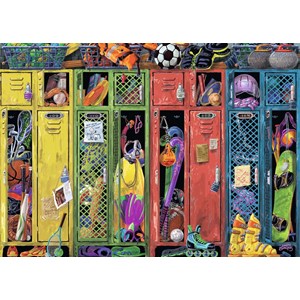 Ravensburger (19862) - "The Locker Room" - 1000 pieces puzzle