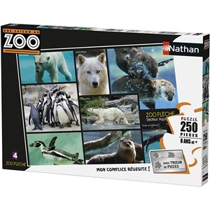 Nathan (86870) - "Animals of the Zoo" - 250 pieces puzzle