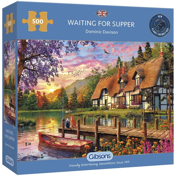 Gibsons (G3128) - Dominic Davison: "Waiting for Supper" - 500 pieces puzzle