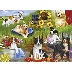 Gibsons (G3129) - "Playful Pups" - 500 pieces puzzle