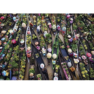 Gibsons (G3601) - "Floating Market" - 500 pieces puzzle