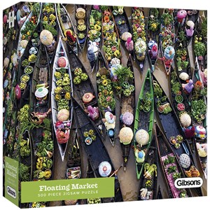 Gibsons (G3601) - "Floating Market" - 500 pieces puzzle