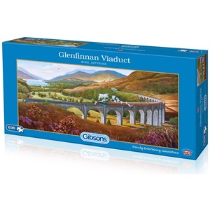 Gibsons (G4037) - Mike Jeffries: "Glenfinnan Viaduct" - 636 pieces puzzle