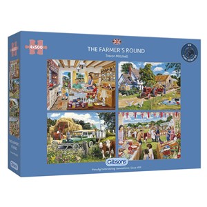 Gibsons (G5055) - Trevor Mitchell: "The Farmer's Round" - 500 pieces puzzle