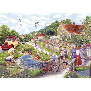 Gibsons (G6238) - "Summer by the Stream" - 1000 pieces puzzle