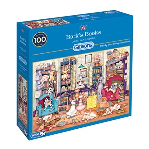 Gibsons (G6273) - "Bark’s Books" - 1000 pieces puzzle