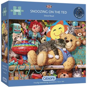 Gibsons (G6281) - Steve Read: "Snoozing on the Ted" - 1000 pieces puzzle