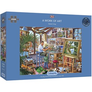 Gibsons (G8017) - Steve Crisp: "A Work of Art" - 2000 pieces puzzle