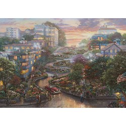 Schmidt Spiele (59497) - "San Francisco, Lombard Street" - 1000 pieces puzzle