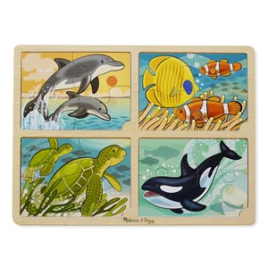 Melissa and Doug (9367) - "Sea Life" - 16 pieces puzzle