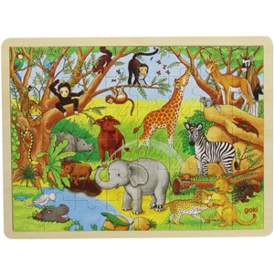 Goki (57892) - "Africa" - 48 pieces puzzle