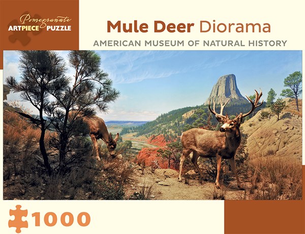 Pomegranate (AA941) - "Mule Deer Diorama" - 1000 pieces puzzle
