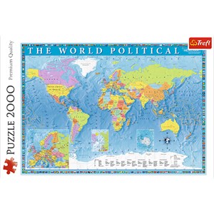 Trefl (27099) - "The World Political" - 2000 pieces puzzle