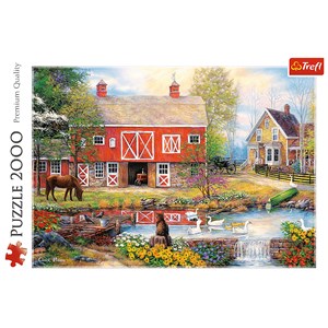 Trefl (27106) - Chuck Pinson: "Rural life" - 2000 pieces puzzle