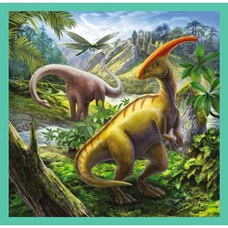 Trefl (34837) - "The extraordinary world of dinosaur" - 20 36 50 pieces puzzle