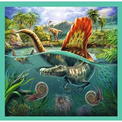 Trefl (34837) - "The extraordinary world of dinosaur" - 20 36 50 pieces puzzle