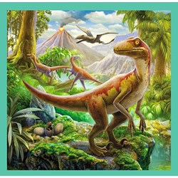 Trefl (34837) - "The extraordinary world of dinosaur" - 20 36 50 pieces puzzle