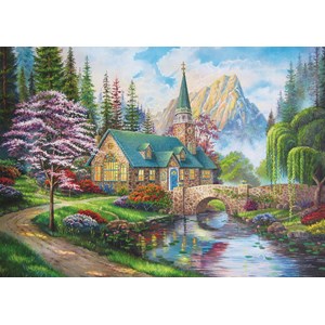 Trefl (37327) - "Forest retreat" - 500 pieces puzzle