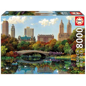 Educa (17136) - Alexander Chen: "Central Park Bow Bridge" - 8000 pieces puzzle