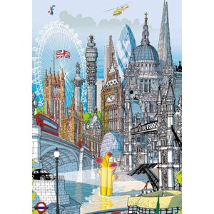 Educa (18470) - Carlo Stanga: "London" - 200 pieces puzzle