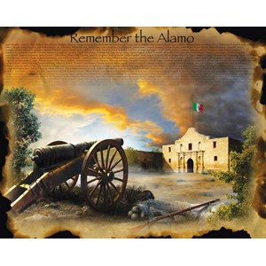 SunsOut (67952) - Jim Todd: "Remember the Alamo" - 1000 pieces puzzle