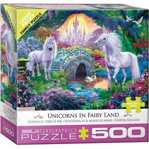Eurographics (6500-5363) - "Unicorn Fairy Land" - 500 pieces puzzle