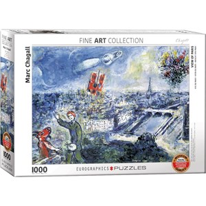 Eurographics (6000-0850) - Marc Chagall: "Le Bouquet de Paris" - 1000 pieces puzzle
