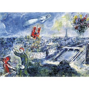 Eurographics (6000-0850) - Marc Chagall: "Le Bouquet de Paris" - 1000 pieces puzzle