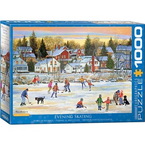 Eurographics (6000-5439) - Patricia Bourque: "Evening Skating" - 1000 pieces puzzle