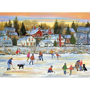 Eurographics (6000-5439) - Patricia Bourque: "Evening Skating" - 1000 pieces puzzle