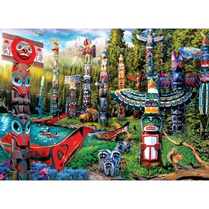 Eurographics (6500-5361) - Jason Taylor: "Totem Dreams" - 500 pieces puzzle