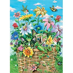 Eurographics (8300-5368) - Gary Patterson: "Peek-a-Boo Kittens" - 300 pieces puzzle