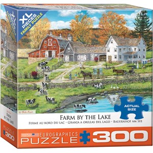 Eurographics (8300-5382) - Bob Fair: "Farm by the Lake" - 300 pieces puzzle