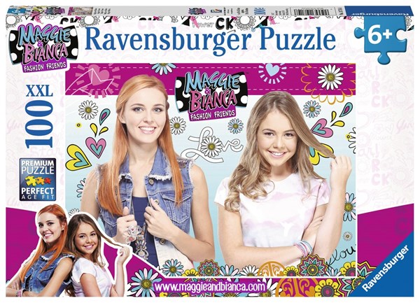 Ravensburger (10714) - "Maggie & Bianca" - 100 pieces puzzle