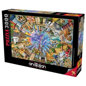 Anatolian (4916) - Adrian Chesterman: "360 World" - 3000 pieces puzzle