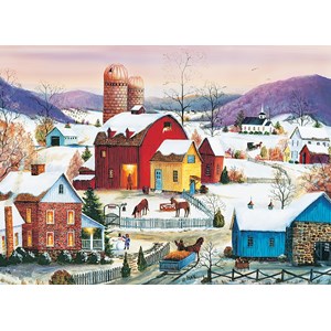 Cobble Hill (80007) - Mary Ann Vessey: "Winter Neighbors" - 1000 pieces puzzle