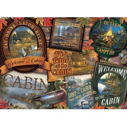 Cobble Hill (80040) - Sam Timm: "Cabin Signs" - 1000 pieces puzzle