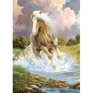 Cobble Hill (80279) - Douglas Laird: "River Horse" - 1000 pieces puzzle