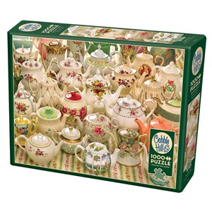 Cobble Hill (80281) - "Teapots Too" - 1000 pieces puzzle