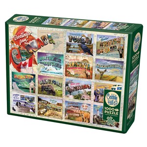 Cobble Hill (80260) - "Greetings from Canada" - 1000 pieces puzzle